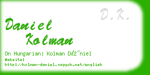 daniel kolman business card